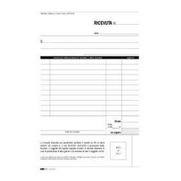 [50266] BLOCCO RICEVUTE SANITARIE NUMERATE 50/50 FOGLI AUTORIC. 23X15 E5275C