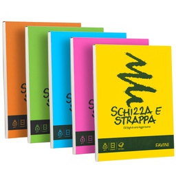 [32637] Blocco SCHIZZASTRAPPA 150fg 50gr A4 210x297mm FAVINI