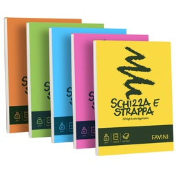 [32636] Blocco SCHIZZASTRAPPA 150fg 50gr A5 150x210mm FAVINI