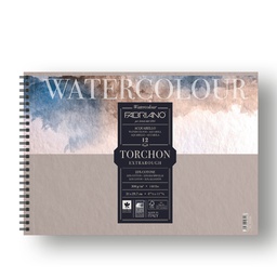 [82611] Blocco spiralato 21x29.7cm 12fg 300gr Watercolour Torchon Fabriano