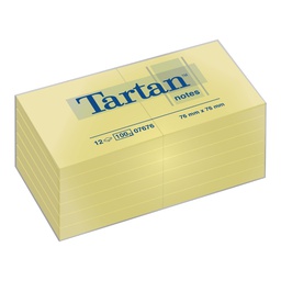 [32041] BLOCCO TARTAN 7676 GIALLO 76X76MM 100FG 63GR