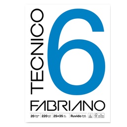 [65612] BLOCCO TECNICO 6 25x35cm 20fg 220gr ruvido FABRIANO
