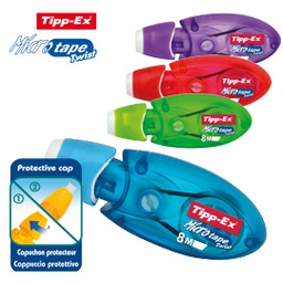 [79992] Box 10 correttore a nastro Micro Tape Twist 5mm x 8mt col.ass. Tipp-Ex