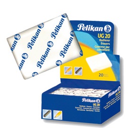 [36587] BOX 20 GOMMA-PANE PELIKAN UG20 BIANCA