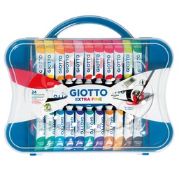 [28149] BOX 24 TUBETTI TEMPERA 12ML GIOTTO TUBO 4 ASSORTITO