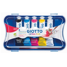 [28151] BOX 5 TUBETTI TEMPERA 21ML GIOTTO TUBO 7 ASSORTITO