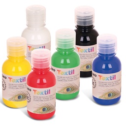 [79448] BOX 6 COLORI ASSORTITI 125ml PER TESSUTI PRIMO