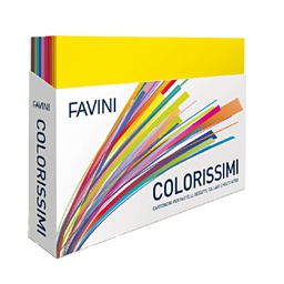 [79666] BOX DISPLAY 240 FOGLI CARTONCINO BRISTOL 50x70cm 200gr COLORI ASSORTITI FAVINI