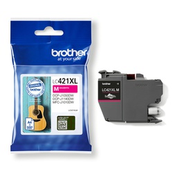 [BROLC421XLM] Brother Cartuccia Magenta da 500 pagine per DCPJ1050DW e MFCJ1010DW