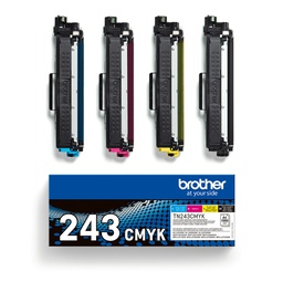 [BROTN243CMYK] Brother Toner Multipack toner ciano, magenta, giallo, nero da circa 1.000 pagine