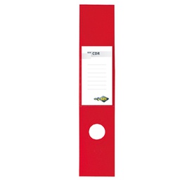 [25331] Busta 10 copridorso CDR PVC adesivi rosso 7x34,5cm SEI ROTA