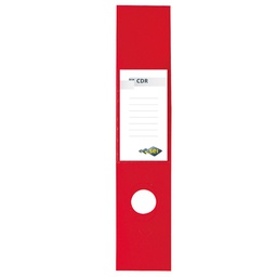 [25331] Busta 10 copridorso CDR PVC adesivi rosso 7x34,5cm SEI ROTA