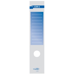 [25327] Busta 10 copridorso CDR-S carta adesiva blu 7x34,5cm SEI ROTA