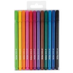 [73984] BUSTA 12 PENNARELLO TRATTO PEN NEW METAL