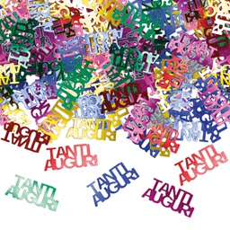 [85940] Busta 15gr coriandoli in plastica ''Tanti Auguri'' Big Party