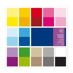 [91564] Busta 24 fg carta Scrapbooking 30,5x30,5cm 180gr/mq ass. Tinte e TonalitA' DECO