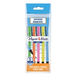 [94033] Busta 5 portamine usa e getta Artio 0.7mm HB Papermate