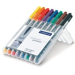 [25089] BUSTA 8 PENNARELLI LUMOCOLOR PERMANENT 313 SF 0.4MM