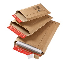 [93676] Busta a sacco in cartone 250x340x50mm con chiusura autoadesiva