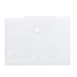[82464] Busta a tasca con velcro in pp trasparente f.to 24x32cm per A4 Exacompta