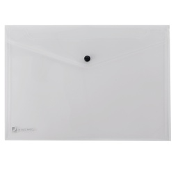 [30046] BUSTA CON BOTTONE PULL TRASPARENTE 21X29.7CM