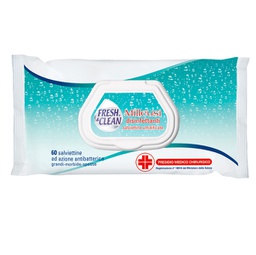 [91507] Busta da 60 Salviette disinfettanti milleusi ad azione antibatterica FreshClean