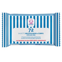 [67407] Busta da 72 salviette igienizzanti milleusi Cotonet Aloe