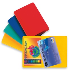 [89445] Busta PORTA CARD 2 COLOR 2 tasche col.ass. 5,8x8,7cm Sei rota