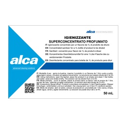 [74161] Bustina 50ml igienizzante super concentrato-profumato Linea Monodose Alca
