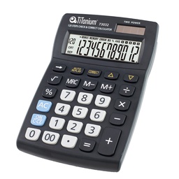 [73032] CALCOLATRICE DA TAVOLO 12 CIFRE 73032 TiTanium