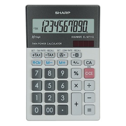 [SHAELM711GGY] CALCOLATRICE DA TAVOLO EL M711GGY SHARP 10CIFRE