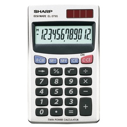 [SHAEL379SB] CALCOLATRICE EL 379SB 12 CIFRE TASCABILE SHARP