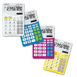 [SHAELM332BBL] CALCOLATRICE EL M332B 10 CIFRE DA TAVOLO SHARP COLORE BLU