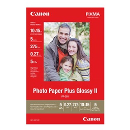 [CAN2311B053] CANON CARTA FOTOGRAFICA PLUS GLOSSY PP-201 10x15cm 5 fogli