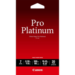 [CAN2768B013] CANON CARTA FOTOGRAFICA PT-101 PRO PLATINUM 300g/m2 10X15CM 20 FOGLI