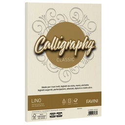 [57471] Carta CALLIGRAPHY LINO 200gr A4 50fg avorio 02 FAVINI