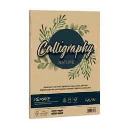 [94643] Carta Calligraphy Nature REMAKE A4 50fg 120gr spiaggia FAVINI