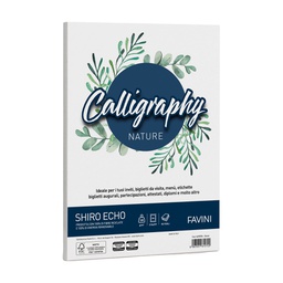 [94649] Carta Calligraphy Nature SHIRO ECO A4 50fg 120gr gesso FAVINI