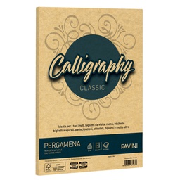 [38968] Carta CALLIGRAPHY PERGAMENA 190gr A4 50fg oro 03 FAVINI