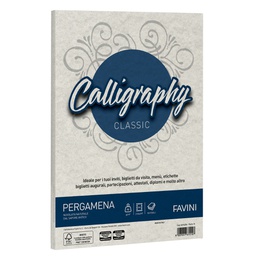 [61542] Carta CALLIGRAPHY PERGAMENA 190gr A4 50fg perla 10 FAVINI