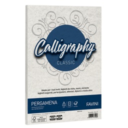 [38229] Carta CALLIGRAPHY PERGAMENA 90gr A4 50fg bianco 01 FAVINI