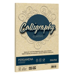 [53624] Carta CALLIGRAPHY PERGAMENA 90gr A4 50fg crema 05 FAVINI