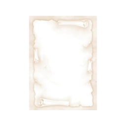 [57194] CARTA CON STAMPA ''PERGAMENA'' AVORIO A4 90GR 20FG DECADRY