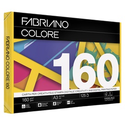 [68438] Carta Fabriano Colore A3 160gr 125fg col.forti giallo