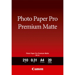 [CAN8657B005] CARTA FOTOGRAFICA CANON PREMIUM OPACA PM-101 A4 - 20 fogli
