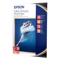 [EPSS041927] CARTA FOTOGRAFICA LUCIDA ULTRA 15fg 210x297mm A4 300gr EPSON