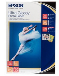 [EPSS041943] CARTA FOTOGRAFICA LUCIDA ULTRA FORMATO 50fg 10X15CM (4X6'' 300gr EPSON
