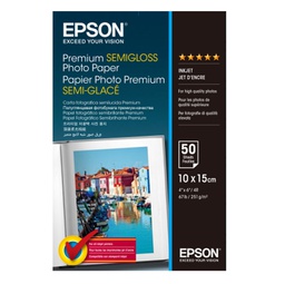 [EPSS041765] CARTA FOTOGRAFICA SEMILUCIDA PREMIUM 50fg 251gr 10x15cm (4x6'' EPSON