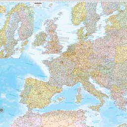 [57415] CARTA GEOGRAFICA MURALE EUROPA 132X99CM BELLETTI