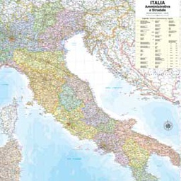 [57413] CARTA GEOGRAFICA MURALE ITALIA 97X122CM BELLETTI